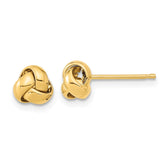 14k 6.5mm Polished Love Knot Post Earrings