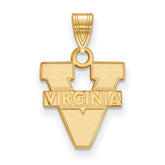 10k Gold LogoArt University of Virginia Small Pendant