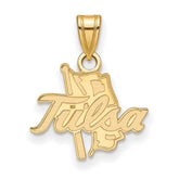 10k Gold LogoArt University of Tulsa Small Pendant