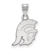 14k White Gold University of Southern California Trojan Small Pendant