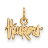 14k Gold LogoArt University of Nebraska Huskers Extra Small Pendant