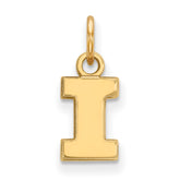 14k Gold LogoArt University of Illinois Letter I Extra Small Pendant