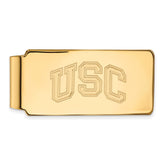 Sterling Silver Gold-plated University of Southern California U-S-C Money Clip