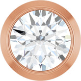 14K Rose Gold 1/6 CT Natural Diamond Slide Pendant
