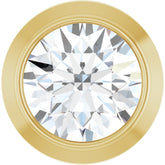 14K Yellow Gold 1/10 CT Natural Diamond Slide Pendant
