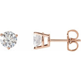 14K Rose Gold 1 CTW Natural Diamond Earrings