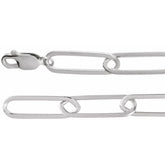 Sterling Silver 6.2 mm Paperclip-Style 18" Chain