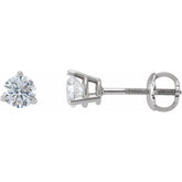 Sterling Silver 3/8 CTW Natural Diamond Earrings