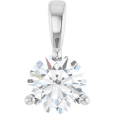 Platinum 1/2 CT Lab-Grown Diamond Pendant