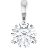 Sterling Silver 1 CT Lab-Grown Diamond Pendant