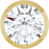 14K Yellow Gold 3/4 CT Lab-Grown Diamond Slide Pendant