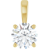 14K Yellow Gold 3/4 CT Natural Diamond Pendant