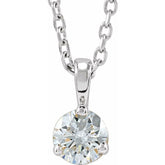 Sterling Silver 1/4 CTW Lab-Grown Diamond 18" Necklace