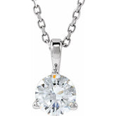 Sterling Silver 1/2 CTW Lab-Grown Diamond 18" Necklace