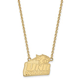 14k Gold LogoArt University of New Hampshire Large Pendant 18 inch Necklace