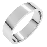 10K White Gold 5 mm Flat Band Size 11.5