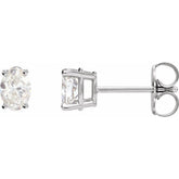 14K White Gold 1/3 CTW Lab-Grown Diamond Earrings