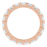 14K Rose 1 1/2 CTW Natural Diamond Eternity Band Size 7
