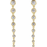 14K Yellow 1 3/4 CTW Lab-Grown Diamond Earrings