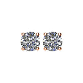14K Rose 1 CTW Natural Diamond Earrings