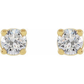14K Yellow 1/3 CTW Lab-Grown Diamond Earrings