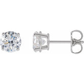 14K White 1 1/2 CTW Lab-Grown Diamond Earrings