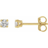 14K Yellow 1/3 CTW Lab-Grown Diamond Earrings