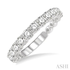 1 Ctw Round Cut Diamond Wedding Band in Platinum