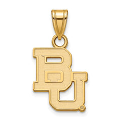 10k Gold LogoArt Baylor University Bears Small Pendant