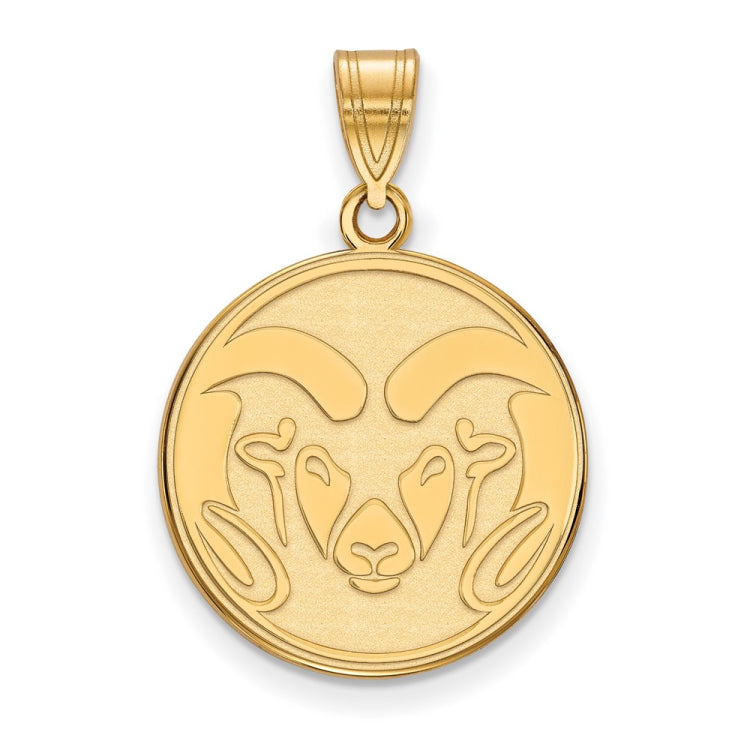 10k Gold LogoArt Colorado State University Ram Large Pendant