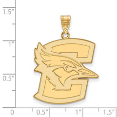 10k Gold LogoArt Creighton University Bluejay Extra Large Pendant