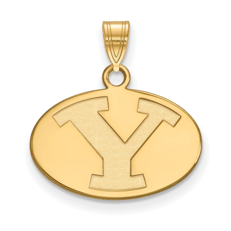10k Gold LogoArt Brigham Young University Letter Y Small Pendant