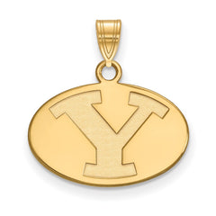 10k Gold LogoArt Brigham Young University Letter Y Small Pendant