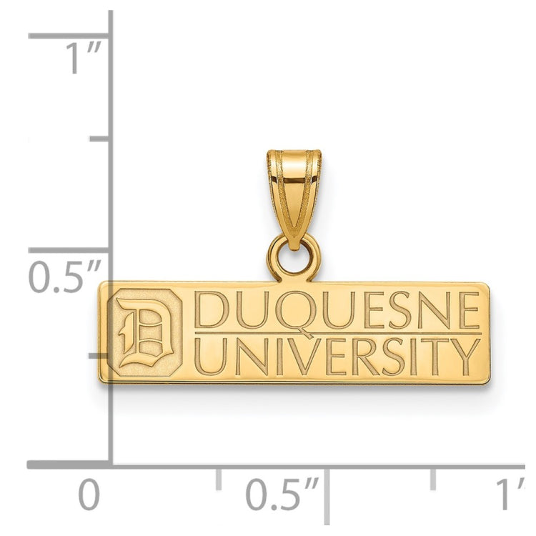 10ky LogoArt Duquesne University Medium Pendant