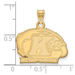 10k Gold LogoArt Kent State University Small Pendant