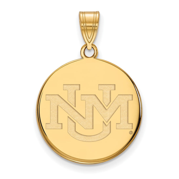 14k Gold LogoArt University of New Mexico Large Pendant