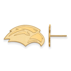 14k Gold LogoArt University of Southern Mississippi Eagle Small Post Earrings
