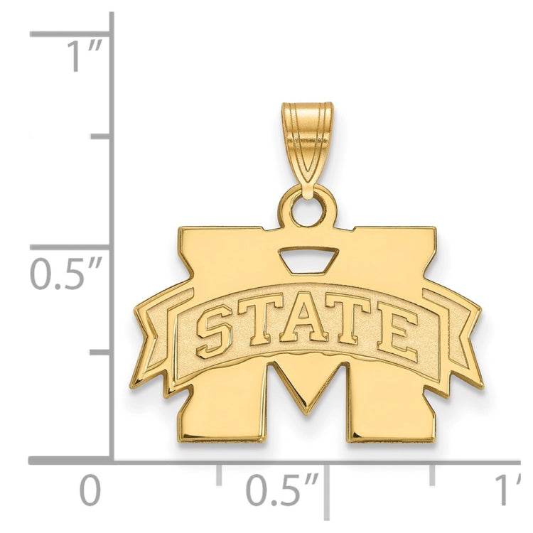 10ky LogoArt Mississippi State University Small Pendant