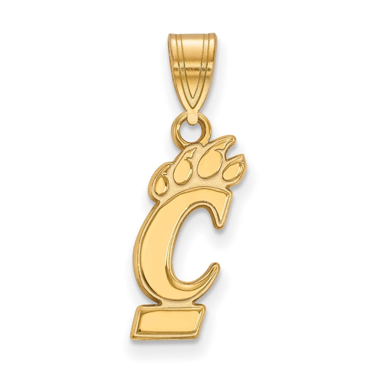 14k Gold LogoArt University of Cincinnati Medium Pendant