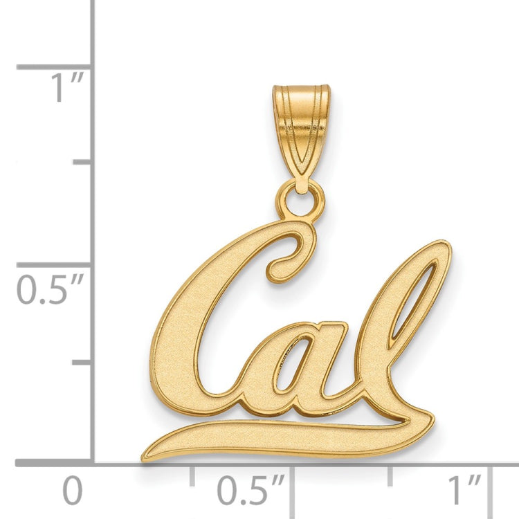 14k Gold LogoArt University of California Berkeley Medium Pendant