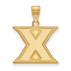 10k Gold LogoArt Xavier University Letter X Medium Pendant