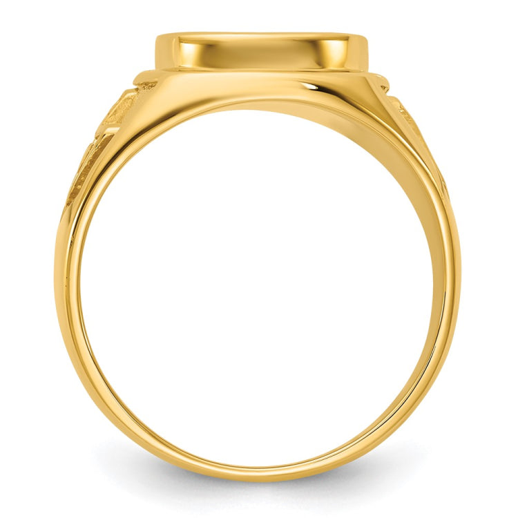 GTS CR RUBY MASONIC RING Mounting