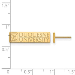 14ky LogoArt Duquesne University Small Post Earrings