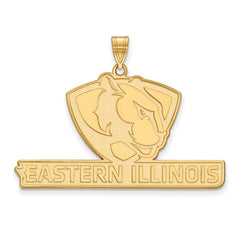 14k Gold LogoArt Eastern Illinois University Extra Large Pendant