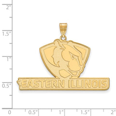 14k Gold LogoArt Eastern Illinois University Extra Large Pendant