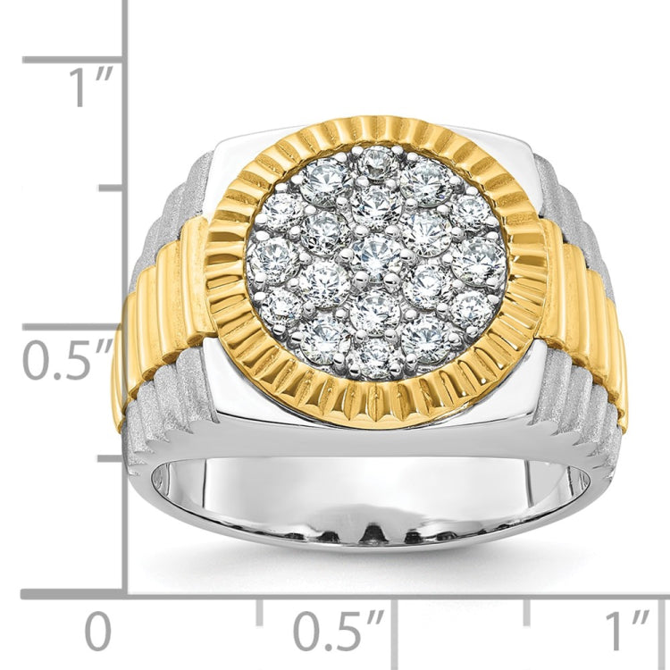 Men's TT Cluster Ring (Bezel/Setting is 1pc casted) Mounting
