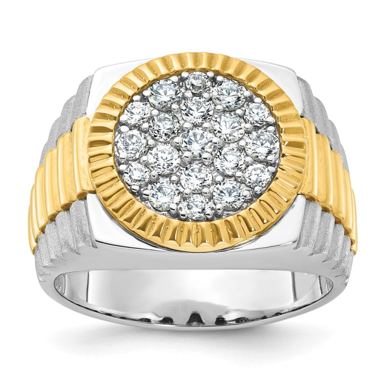 Men's TT Cluster Ring (Bezel/Setting is 1pc casted) RAW CASTING