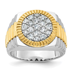 Men's TT Cluster Ring (Bezel/Setting is 1pc casted) RAW CASTING