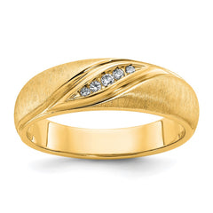 IBGoodman 14k Diamond Band with Closed Back & White Rhodium