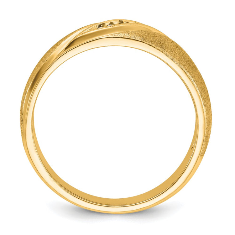 IBGoodman 14k Diamond Band with Closed Back & White Rhodium